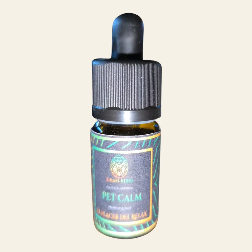 Aceite Full Spectrum Pet Calm, frasco de 10 ml con gotero